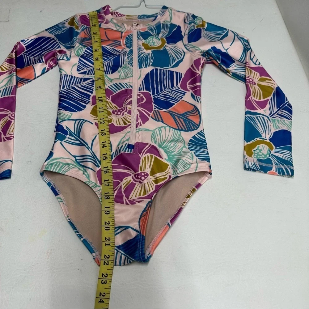TEA Floral Girls Swimwear - Multicolor one piece size 8